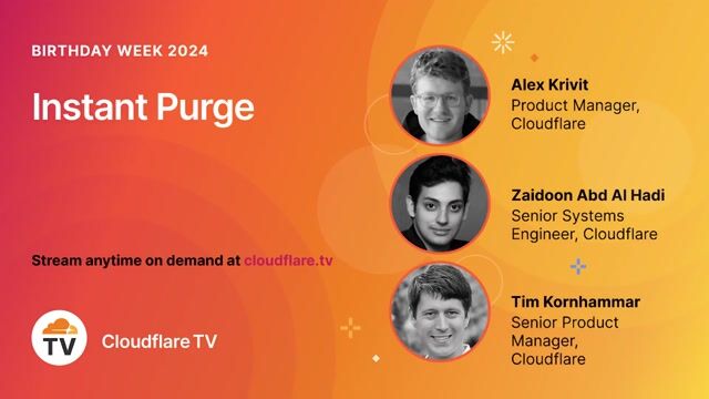 Thumbnail image for video "🎂 Instant Purge: invalidating cached content in under 150ms"